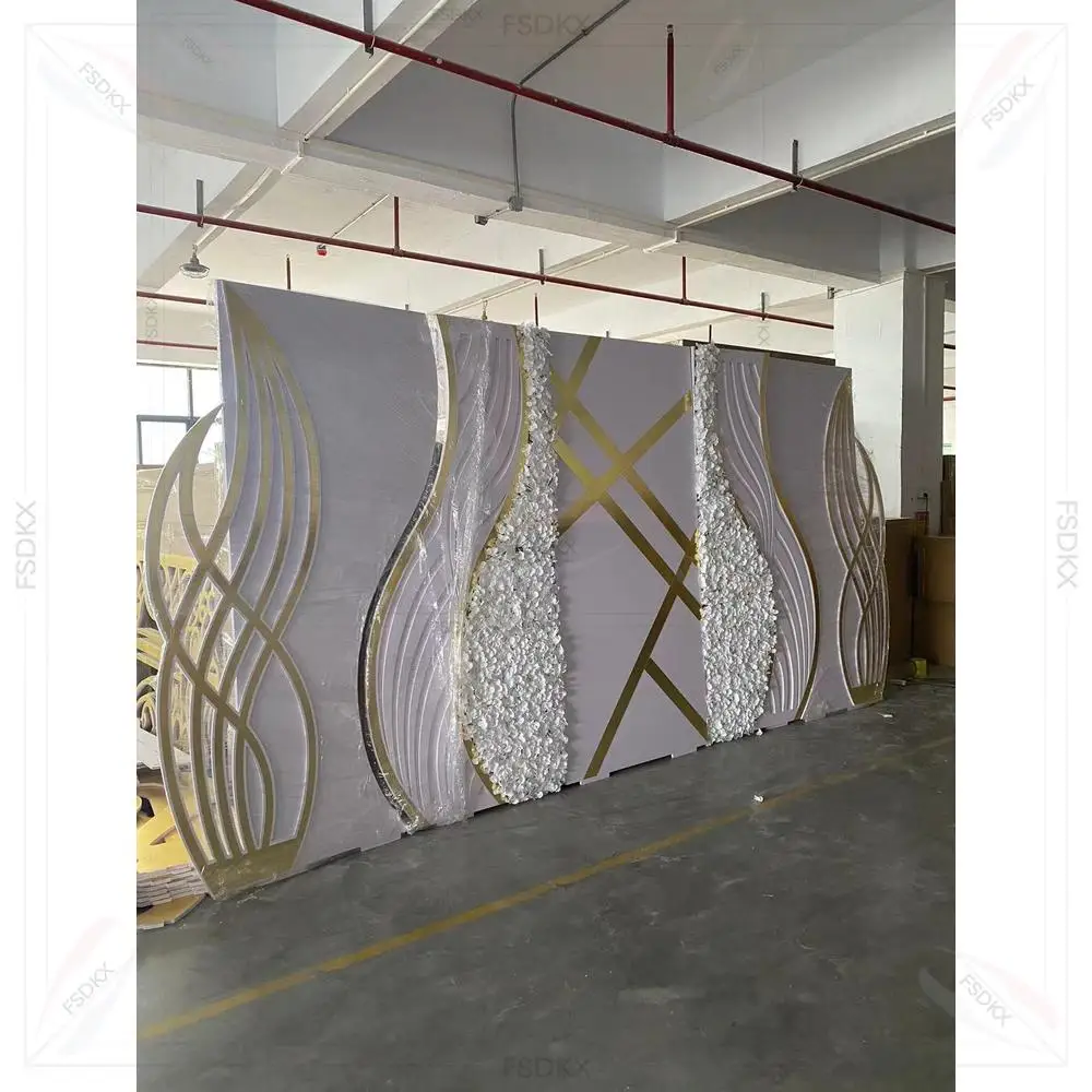 Factory Directly Sale Wedding Acrylic Stage Backdrop Arch Stand Can be Customized Size Pvc Arch Backdrop Stand for Wed Events