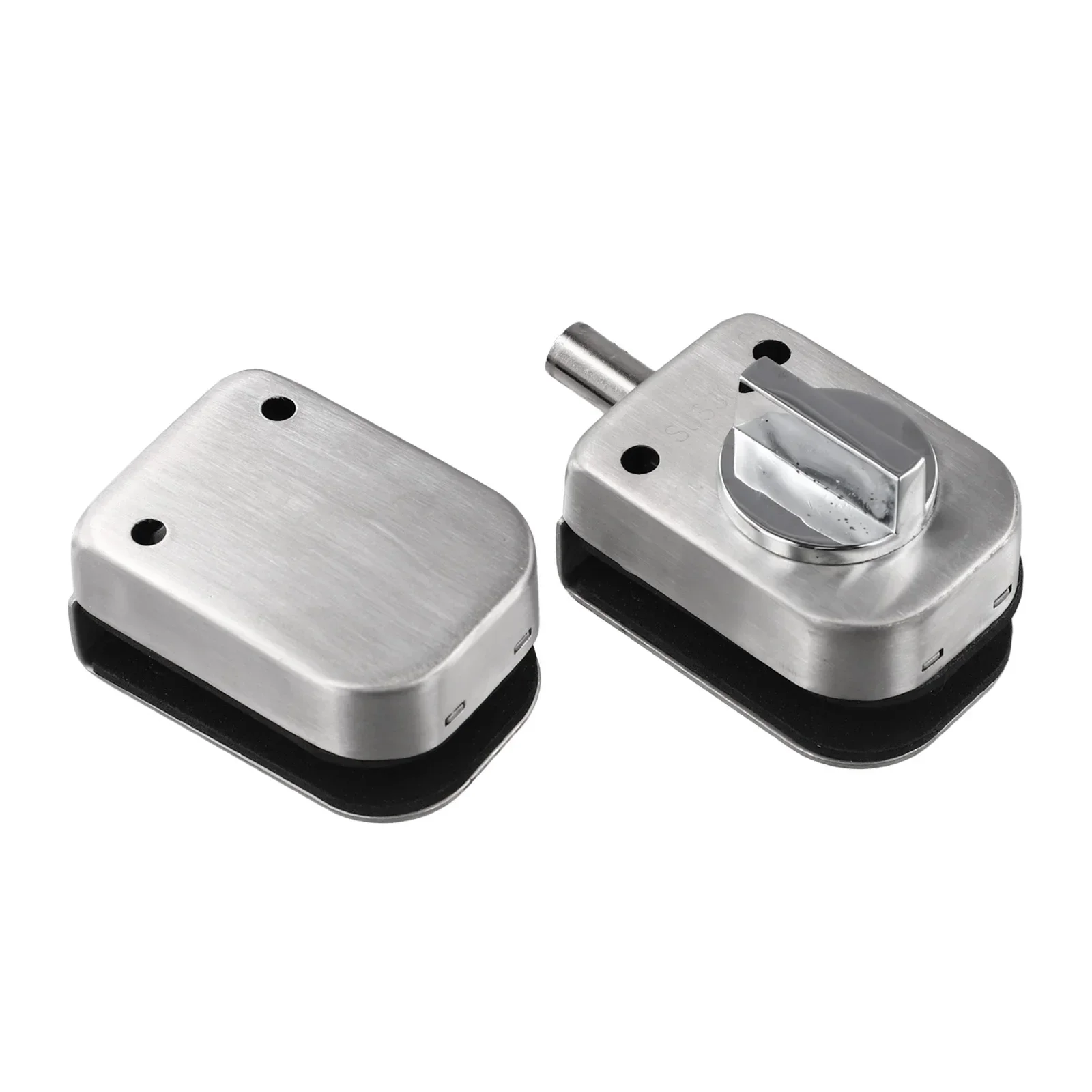 Pestillo de puerta de vidrio, cerradura de botón pulsador para ventana, ducha, habitación, Hardware de edificio de oficina, Rarelock apto para vidrio grueso de 8-12mm