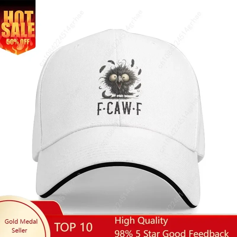 

F Caw F Cute F-Caw-F Bird Meme Baseball Cap Trendy Men Adult Trucker Hat Sun Visor Design Hiking Fishing Baseball Caps Gift