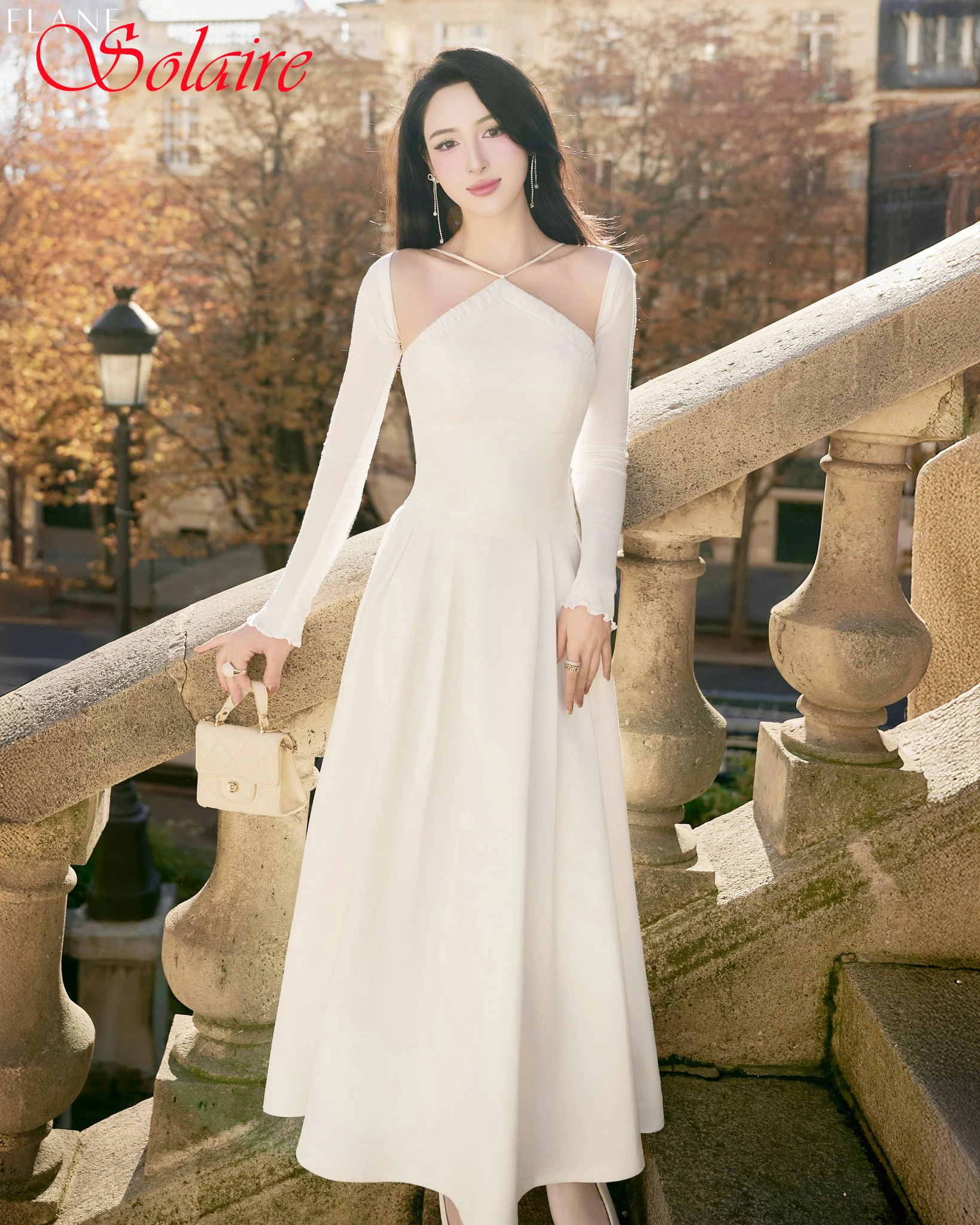 تخصيص ألف خط الخامس الرقبة طويلة الأكمام فستان سهرة أنيق الحديثة عالية الجودة فساتين المشاهير موضة فستان حفلة موسيقية حساسة #5