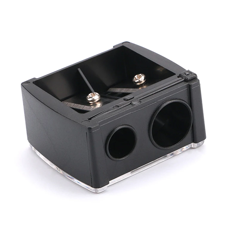1Pcs Women Double Holes Sharpener Pencil Sharpeners For Ladies Cosmetic Brushes Eyeliner Makeup Pencils Accessories
