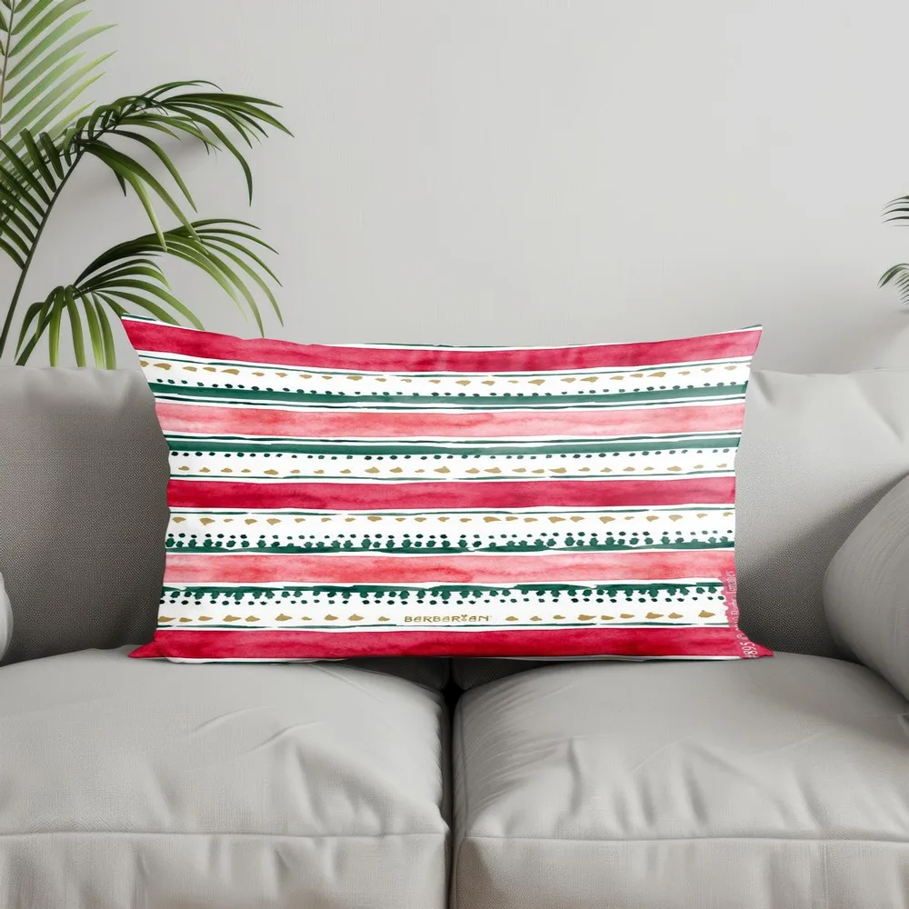 Home Decor Colorful Geometric Striped Pillows Suitable For Sofa Bedroom Car Pillow Cover Cushion Rectangular Back Cushion