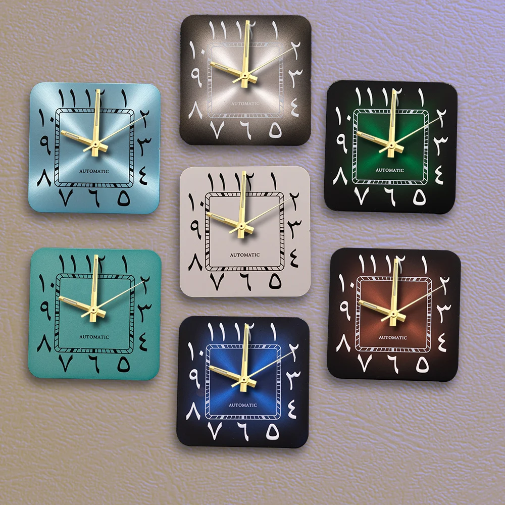 

Best sellers 27mm S Logo Square Arabic dial white dial Fit NH35 NH36 Movement Watch Modification Accessories