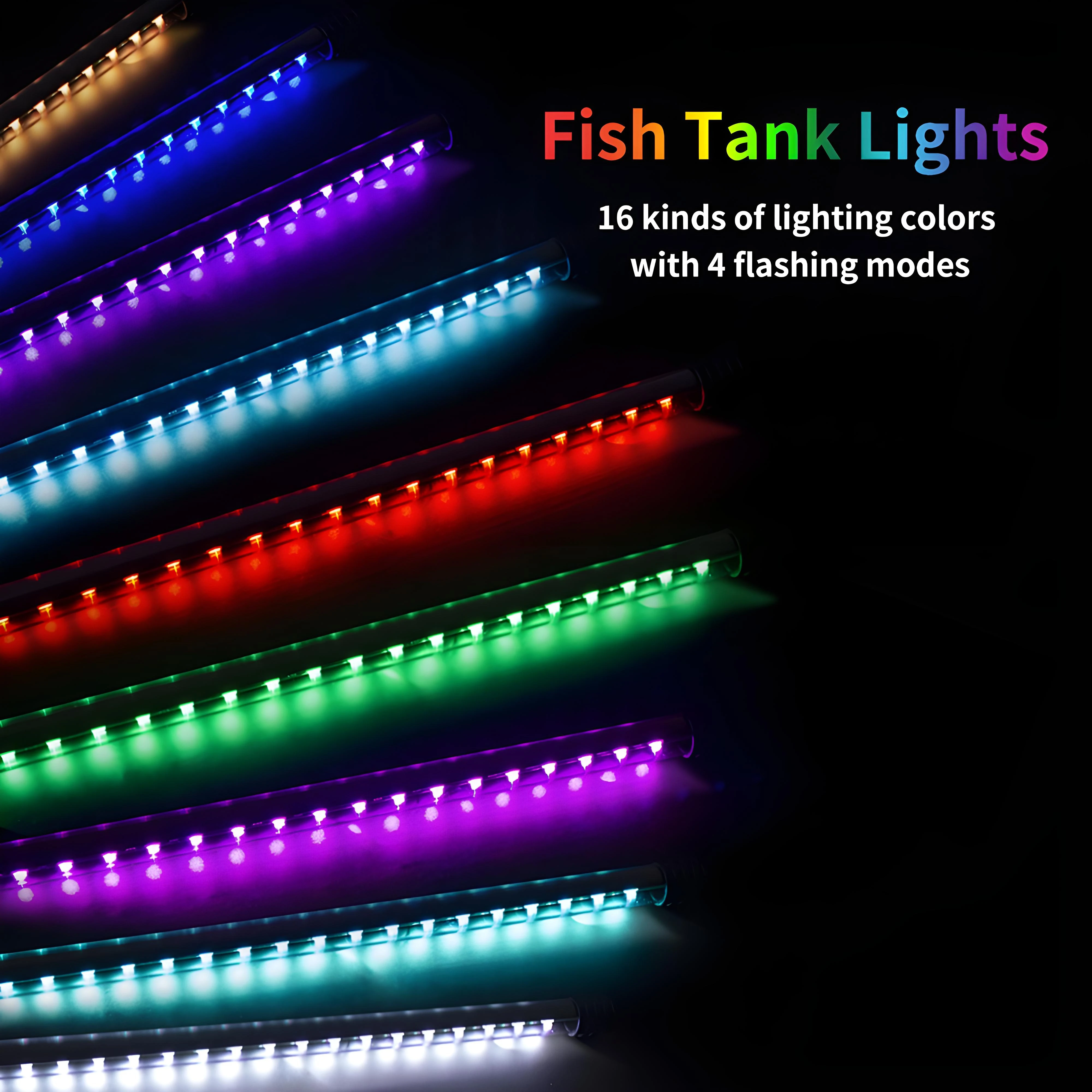 

Fish tank diving light with multiple colors that can be switched with remote control, high brightness LED landscape light