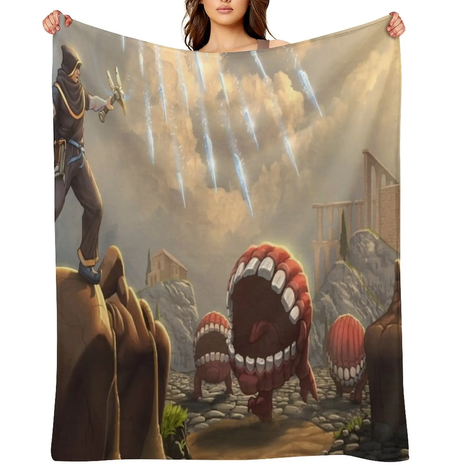 

Tibia game hunt in Roshamuul Throw Blanket Plush Thin Heavy Nap Blankets