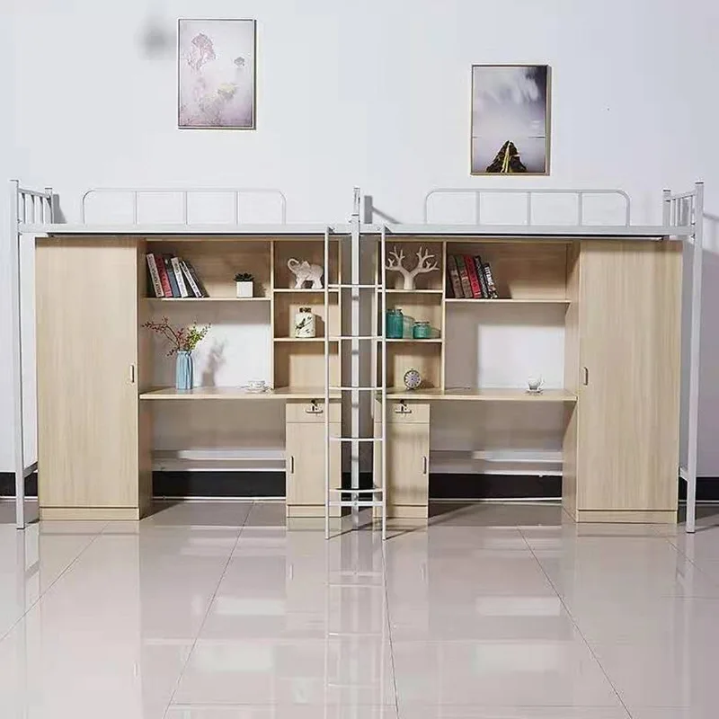 

# Modern Metal Bedroom Furniture Set One Combination Bunk Bed Apartment Wardrobe Desk For Hotel Use