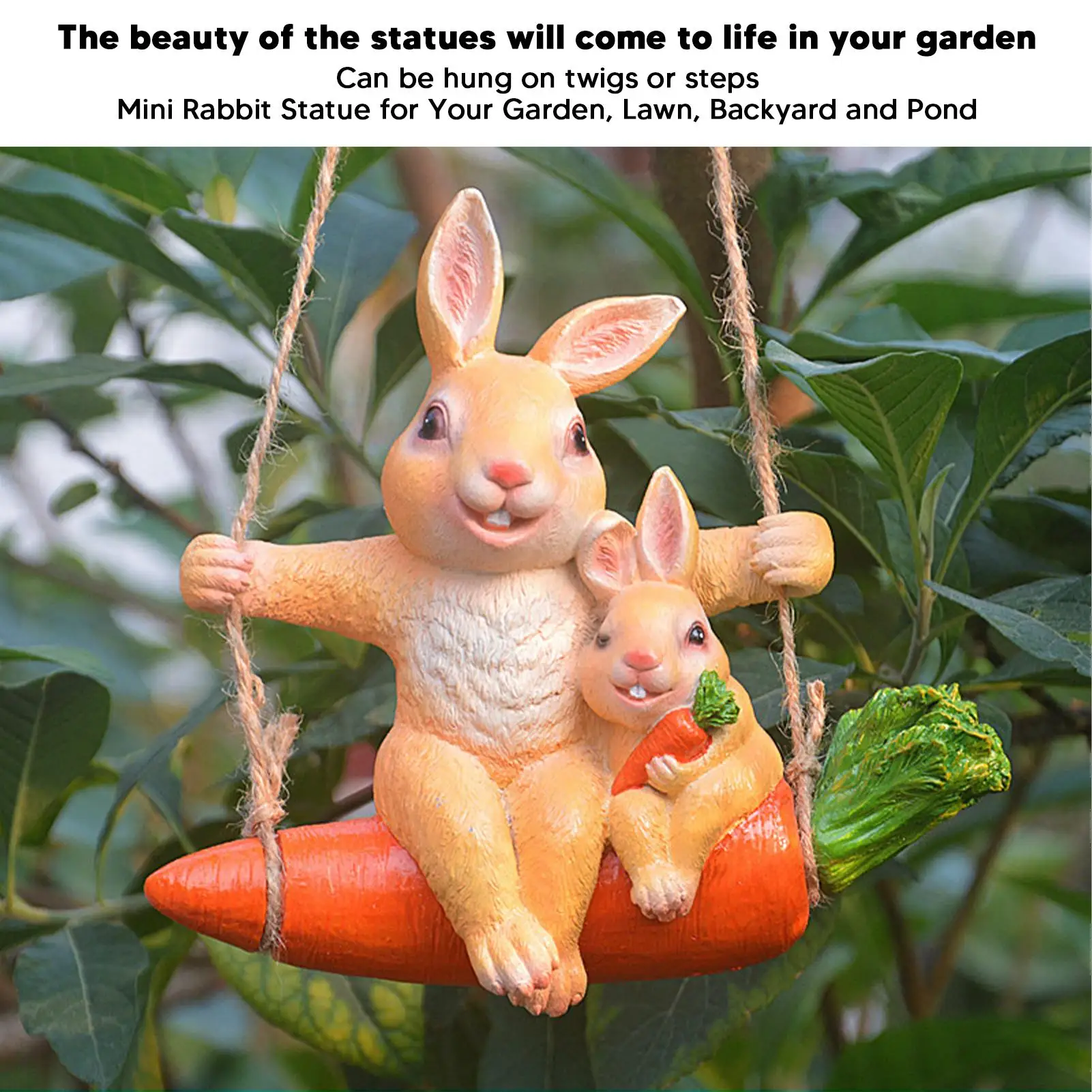 Adorable Cartoon Animal Statues - Resin Koala & Monkey Swing Sculptures for garden Decor Accessories