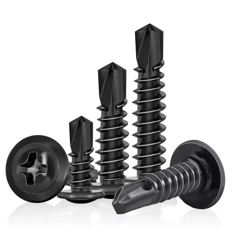 Phillips Truss Head Screws Countersunk Stainless Steel Self-Tapping Screws High Strength Drywall Wood Furniture Screw Fasteners