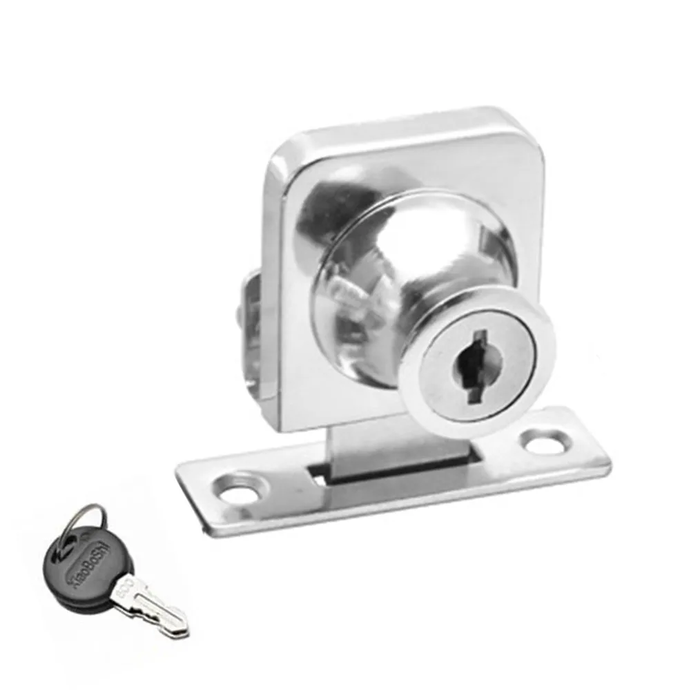 Wine Cabinet Locks Door Lock Home Kit Metal 1 Pc Display For 5-8mm Glass Set Showcase Sliding Glass Zinc Alloy