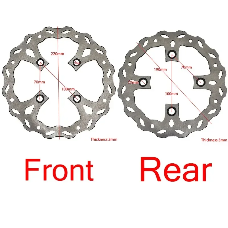 

Motorcycle Front Rear 220 190mm disc Brake Disc disk plate Rotor for 110 125 140 150 160cc SDG Pit Dirt Bike Motocross