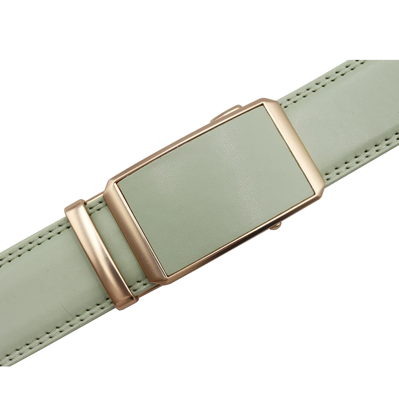 Men Automatic Buckle Belts Genuine Leather Belts for Business Men Luxury Black Strap Waistband New Fashion Brand Designer