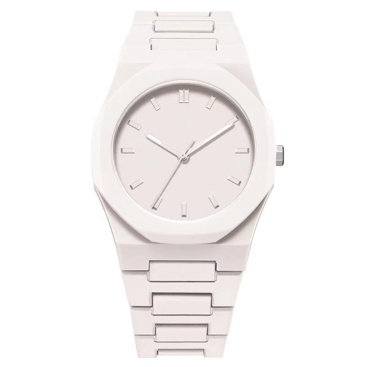 ساعات عصرية للرجال والنساء بلون الحلوى، ساعة رياضية كوارتز من البلاستيك والبولي كربونات مقاومة للماء وتخصيص العلامة التجارية