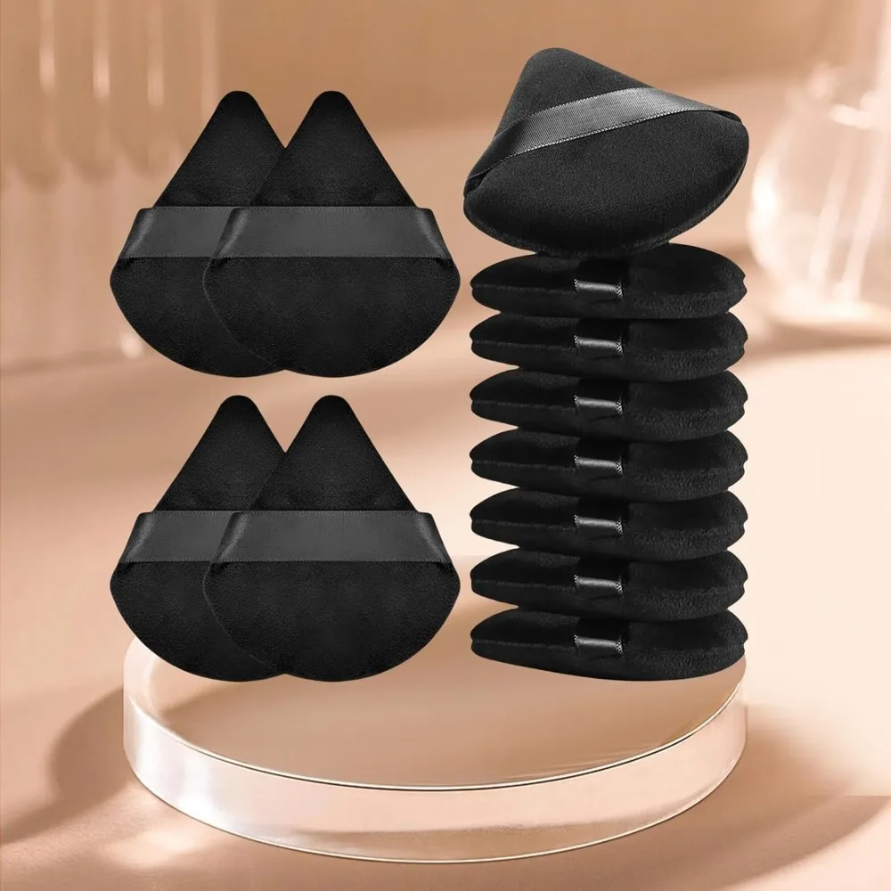 Soft Triangle Powder Puff Set for Liquid Foundation Makeup Sponge Beauty Blender Tool