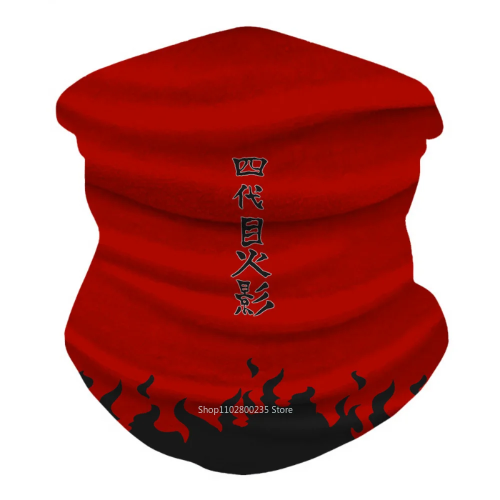 Anime Naruto Cosplay Akatsuki Itachi Bandana maschera uomo donna maschera da ciclismo maschera invernale sciarpa maschera al collo traspirante