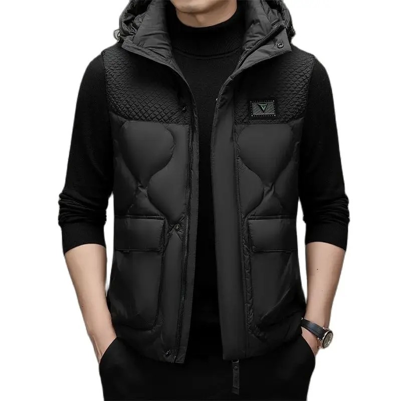 BATMO 2023 New Arrival Winter 85% White Duck Down hooded Jackets Men,Mens Warm Thick Coat, M3770