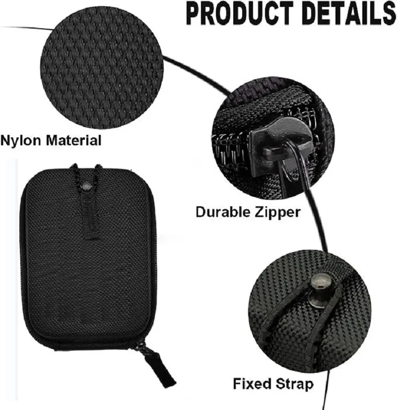 Golf Entfernungsmesser Fall EVA Hard Cover Entfernungsmesser Tasche Outdoor Teleskop Jagd Entfernungsmesser Lagerung Fall Mini Stoßfest Tasche – Detail 10