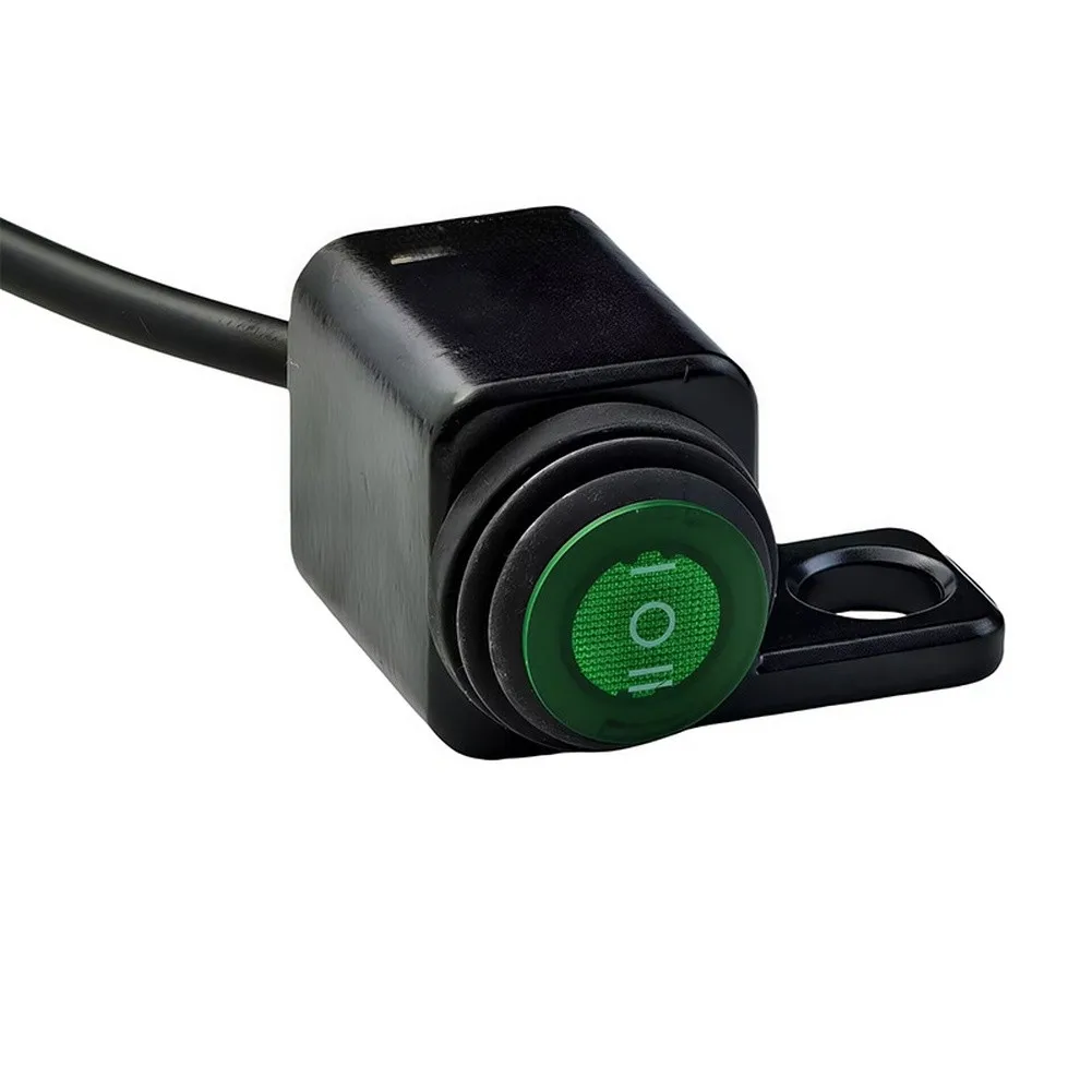 Motorcycle Green Button Waterproof 3 Position Switch Aluminum Alloy Premium Fit