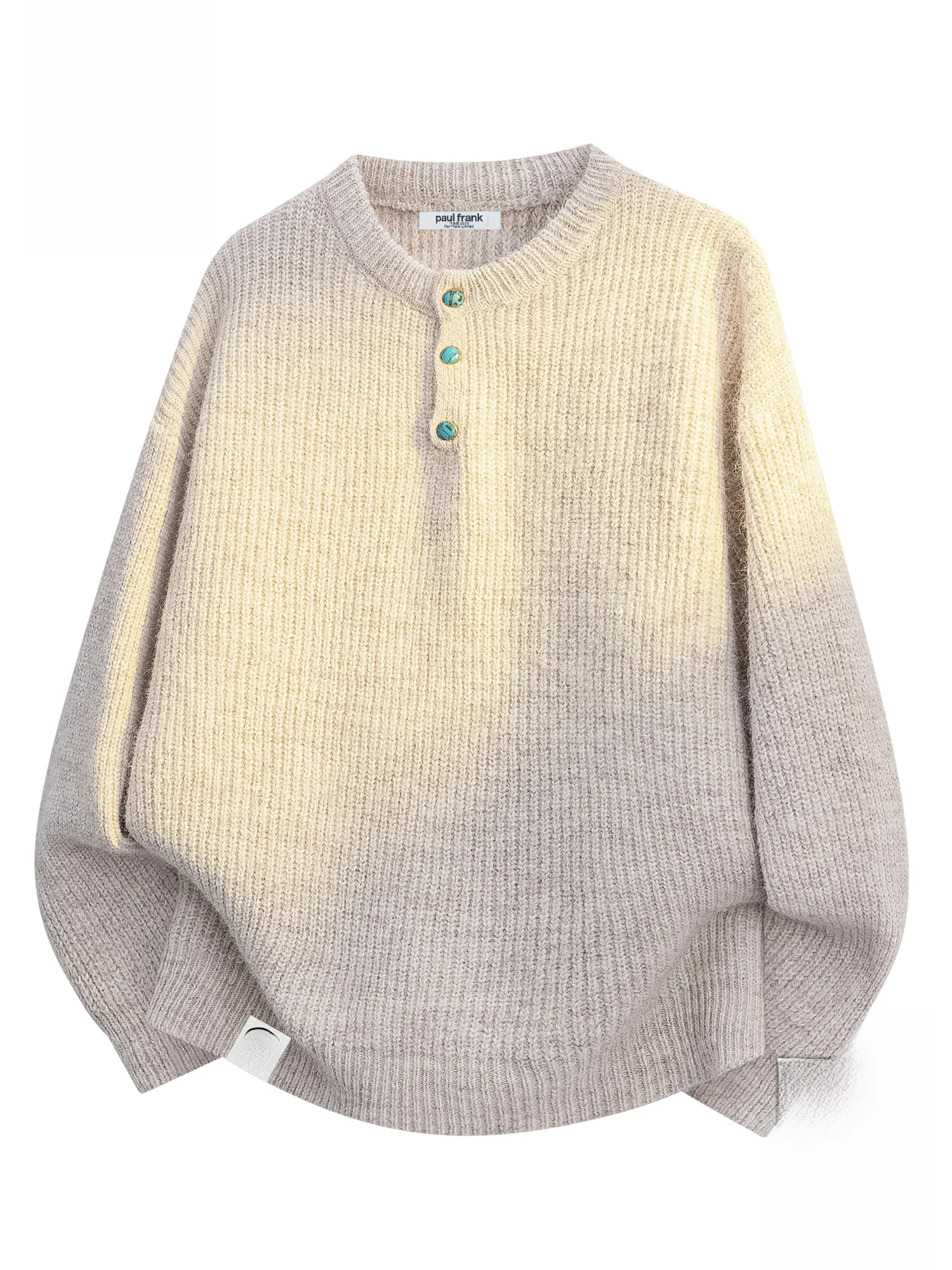 

PaulFrank Warm Casual Knitwear Men's Winter Loose Comfortable Leisure Pullover Sweater Soft Polyester Blend Long Sve Top