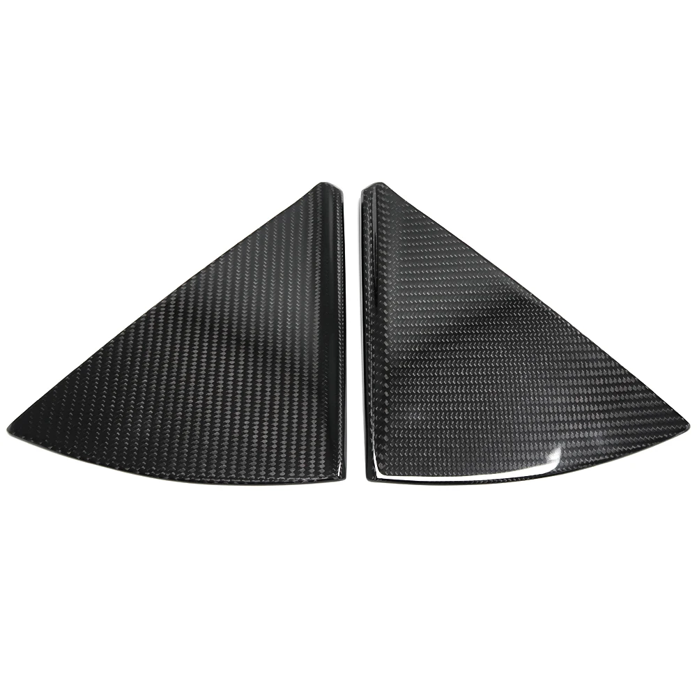 

For Chevrolet Corvette C8 Stingray Convertible 2020-2024 B Pillar Rear Triangle Cover Dry Carbon Fiber Exterior Car Accessories