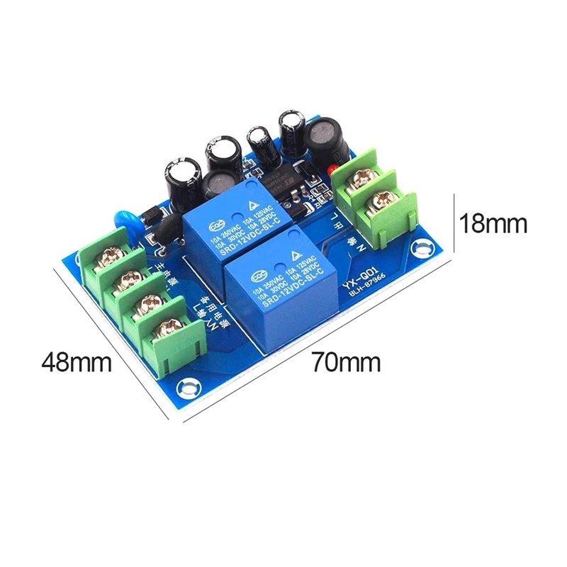 Conmutador automático de potencia bidireccional de 220v, Módulo de placa de conversión de falla de energía, 10a, 2 fuentes de alimentación, 2 en 1