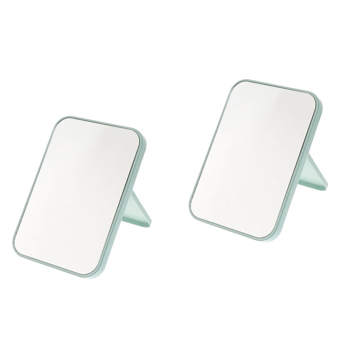 

2 Pack Folding Vanity Desk Makeup Mirror Collapsible Bracket Travel Fodable Foldable