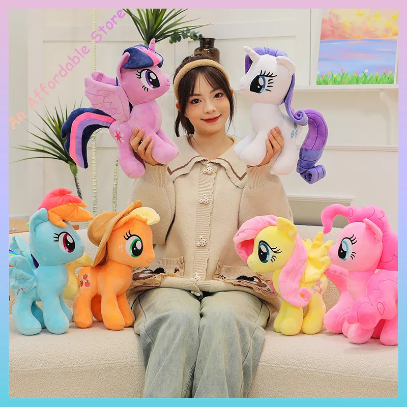 جديد بلدي مضاءة Tle المهر أفخم دمية أنيمي الشفق البريق Fluttershy الخنصر فطيرة الكرتون لينة زخرفة عيد ميلاد Kawaii لعبة طفل هدية
