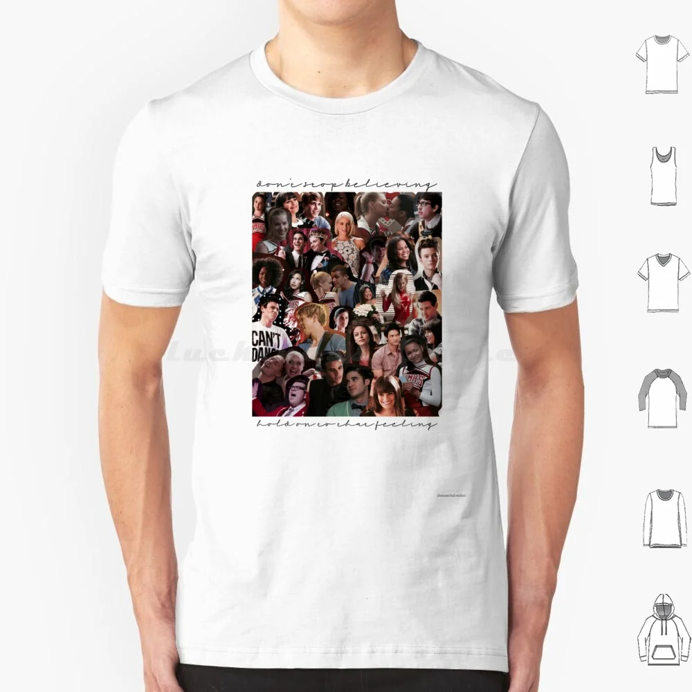 Glee Collage T Shirt Cotton Men Women Diy Print Glee Gleek Glee Project Rachel Berry Finn Quinn Fabray Brittany S Pierce