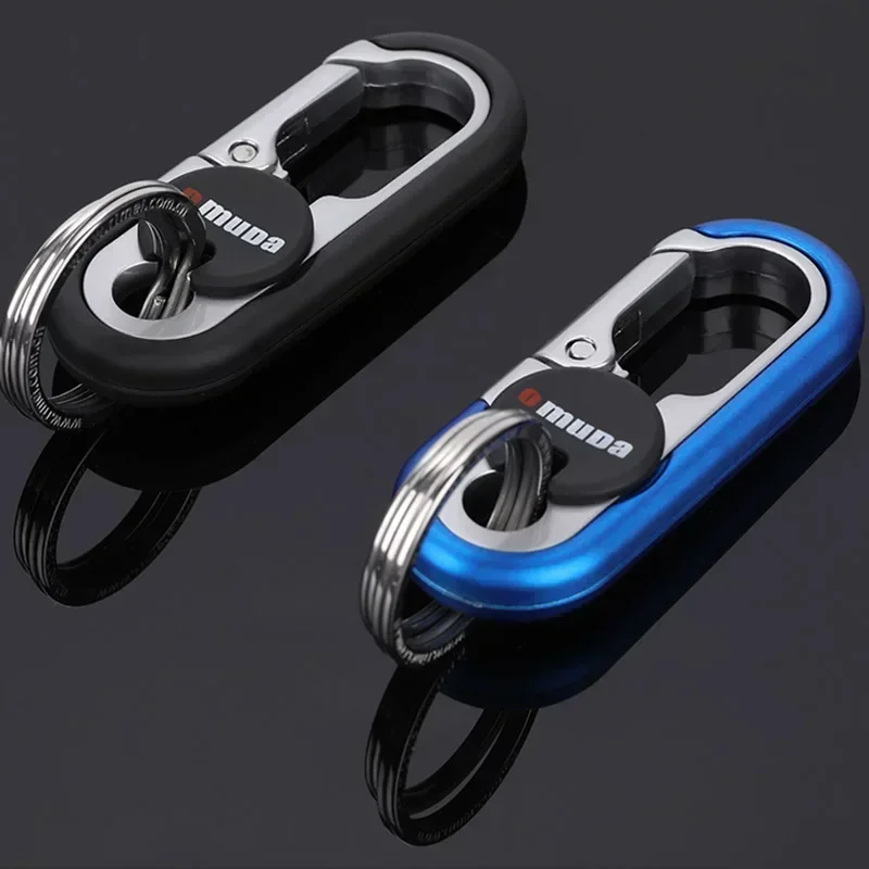New Keychain Key Holder Keyring Men\'s Fashion Key Chain Gift Metal Key Ring Car Styling Auto Car Accessories( Orange, Blue)