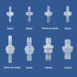 1-10000pcs Dia 3/4/5/6/8/10/12mm Equal Plastic Check Valve One-Way Pagoda Inline Non-Return Gas Liquid Water Fluid Stopper