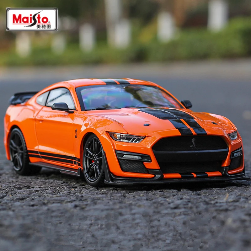 Maisto 1:24 Ford Mustang Shelby GT500 Alloy Sports Car Model Diecasts Metal Toy Racing Car Model Simulation Collection Kids Gift