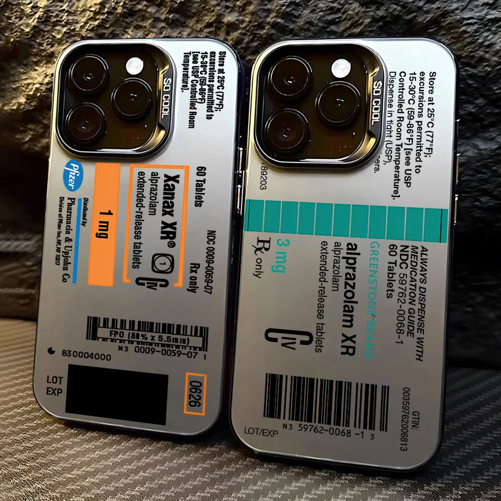 Kreative Alprazolams XR Heißer Telefon Fall Für Xiaomi Redmi 15 15C 14C 13C 12C 13 12 10 A1 A2 A3 A5 9T 9A K60 K40 4G 5G Zurück Abdeckung