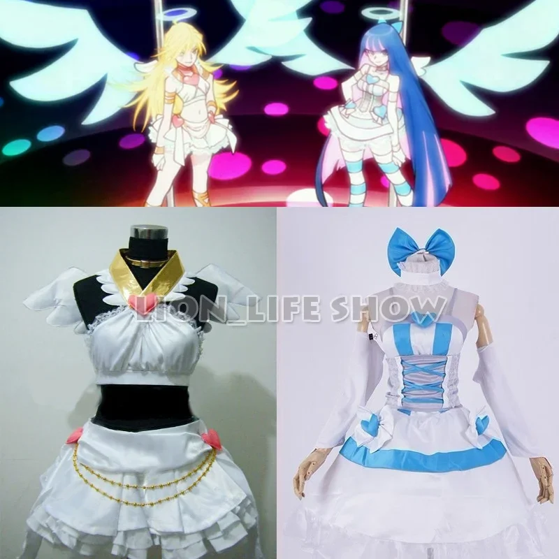 Panty & Stocking with Garterbelt STOCKING Cosplay Costume Cosplay FANCY S-L Angel turned installed OI9086