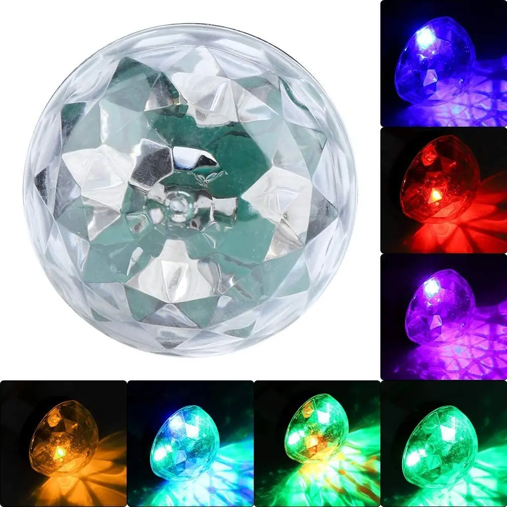 USB Crystal Magic Ball Light Acrylic Spherical LED Car Atmosphere Lamps Karaoke Party Portable Apple Android Colorful Laser Lamp