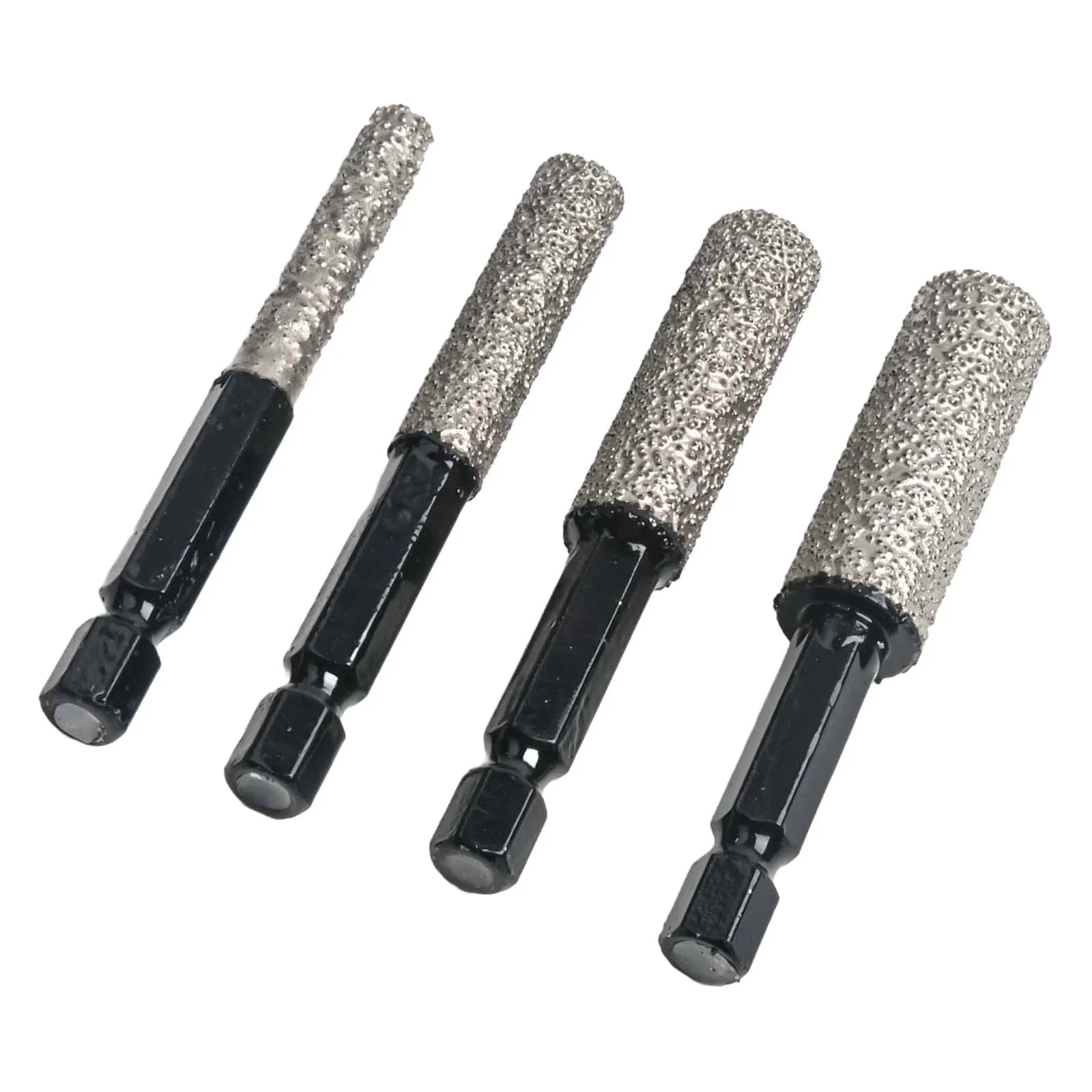 

Home Renovation 12mm Vacuum Brazed Drill Bits Brazed Emery Drill Bit Masonry Hole Cutter Multi-purpose Drilling