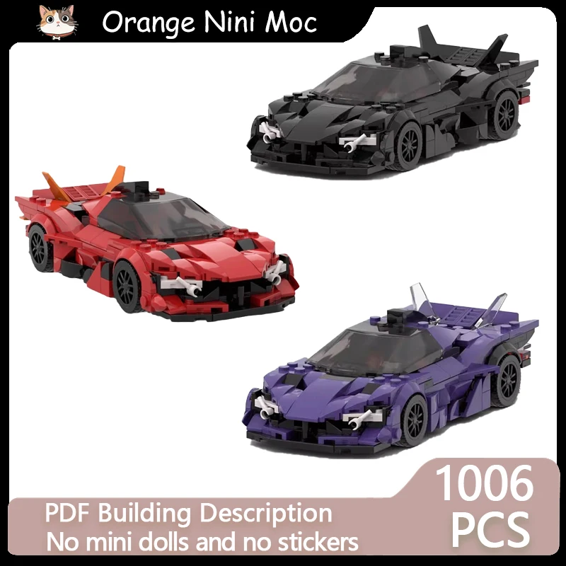 

Городской автомобиль, модель скоростного чемпионата MOC, строительные кирпичи, спортивный автомобиль EVO, модульная технология, подарки, праздник, сборка, детские игрушки, костюм