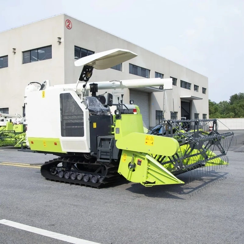 Self-propelled Rice Harvester One-Step Cutting Threshing Cleaning Saves Multiple Working Procedures For Small Rice Farmers