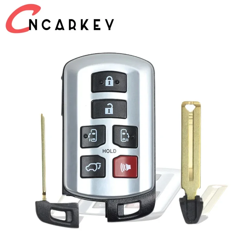 HQY14ADR For Toyota Sienna Key 2011-2020 6 Buttons Smart Remote Car Key P/N:89904-08010 Keyless Go Freque 314.3MHZ Chip ID74