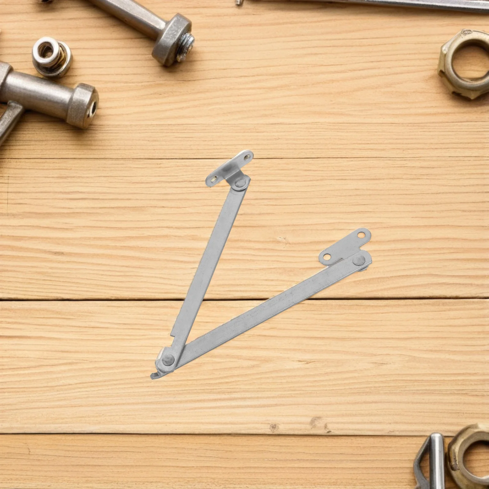 

6Pcs Lid Stay Hinges Folding Heavy Duty Lid Support Hinges Cabinet Lifting Bracket Hidden Drop Desk Support Hardware