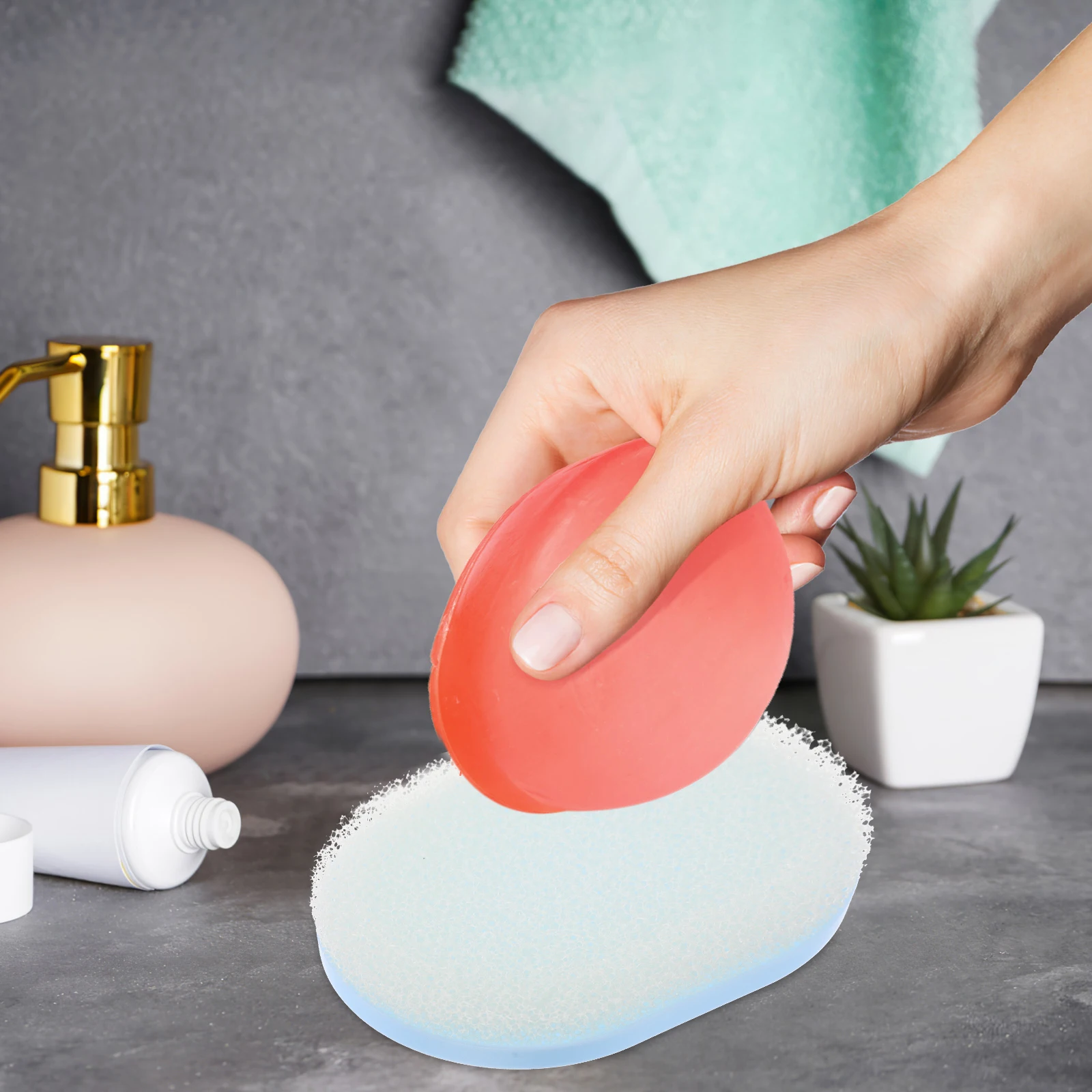 

4Pcs Soap Saver Pad Elegant Style Practical Gift Relatives Friends Bathroom Use Soap Savers Pads Shampoo Bar Travel Case