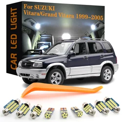12pcs Canbus Car Accessories LED Interior Lights For Suzuki Vitara/Grand Vitara 1999 2000 2001 2002 2003 2004 2005 No Error Lamp