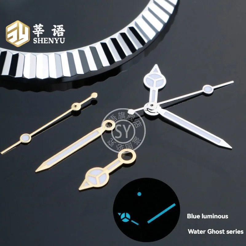 Shenyu ساعة مضيئة الأيدي ل رولكس المياه شبح سجل الغواصة/Datejust NH35 NH36 حركة تعديل ساعة اليد الثانية