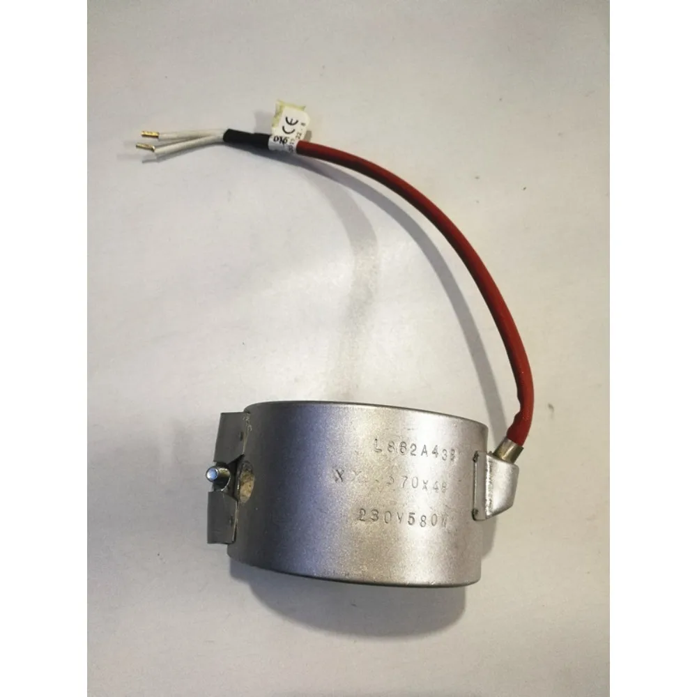 For Haitian Injection Molding Machine Accessories Fully Enclosed Ceramic Electric Heating Coil Diameter70×48 230V 580W Wire 0.3M