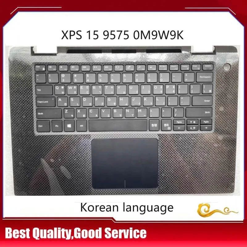 New/Org For DELL XPS 15 9575 Palmrest Upper Case Korean Kr Keyboard Upper Cover Touchpad Backlight 0M9W9K M9W9K