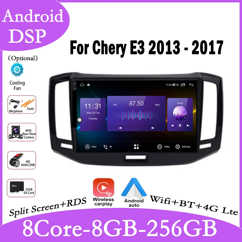 

Android 14 For Chery E3 2013 - 2017 Car Radio IPS QLED GPS Player Stereo Multimedia Radio Navigation Carplay player Screen