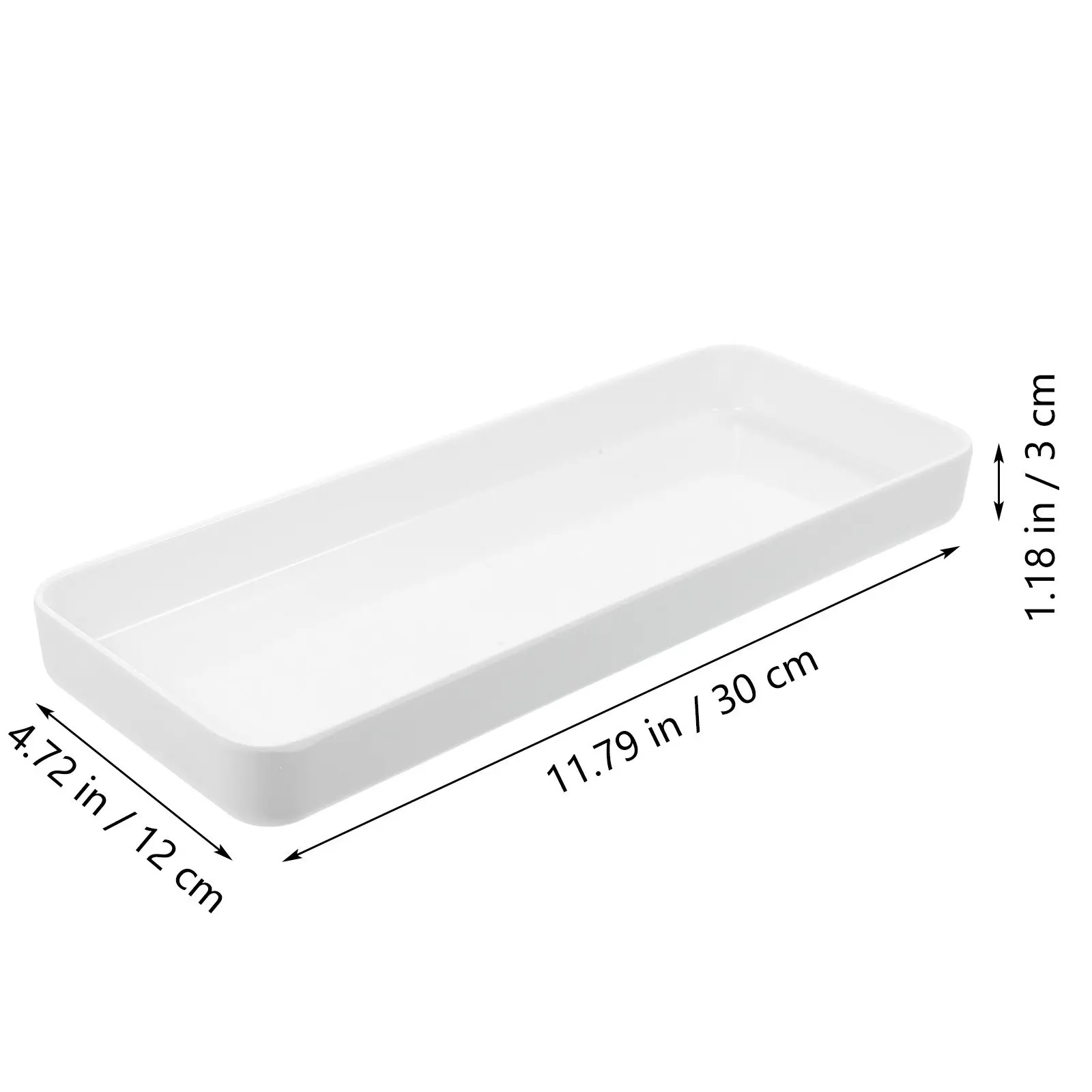 Bathroom Desk Vanity Tray Toilet Tank Organizer Jewelry Storage Plate Simple Desktop Organizing Storage Plate view 2
