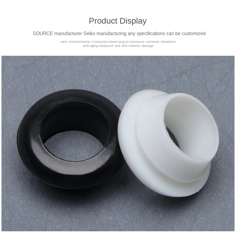 Sealing Cap Seal Ring Quick Fit Rubber Single Side Through-hole Protective Coil Through-hole Tapered Wire Loop Pad Grommet Guard