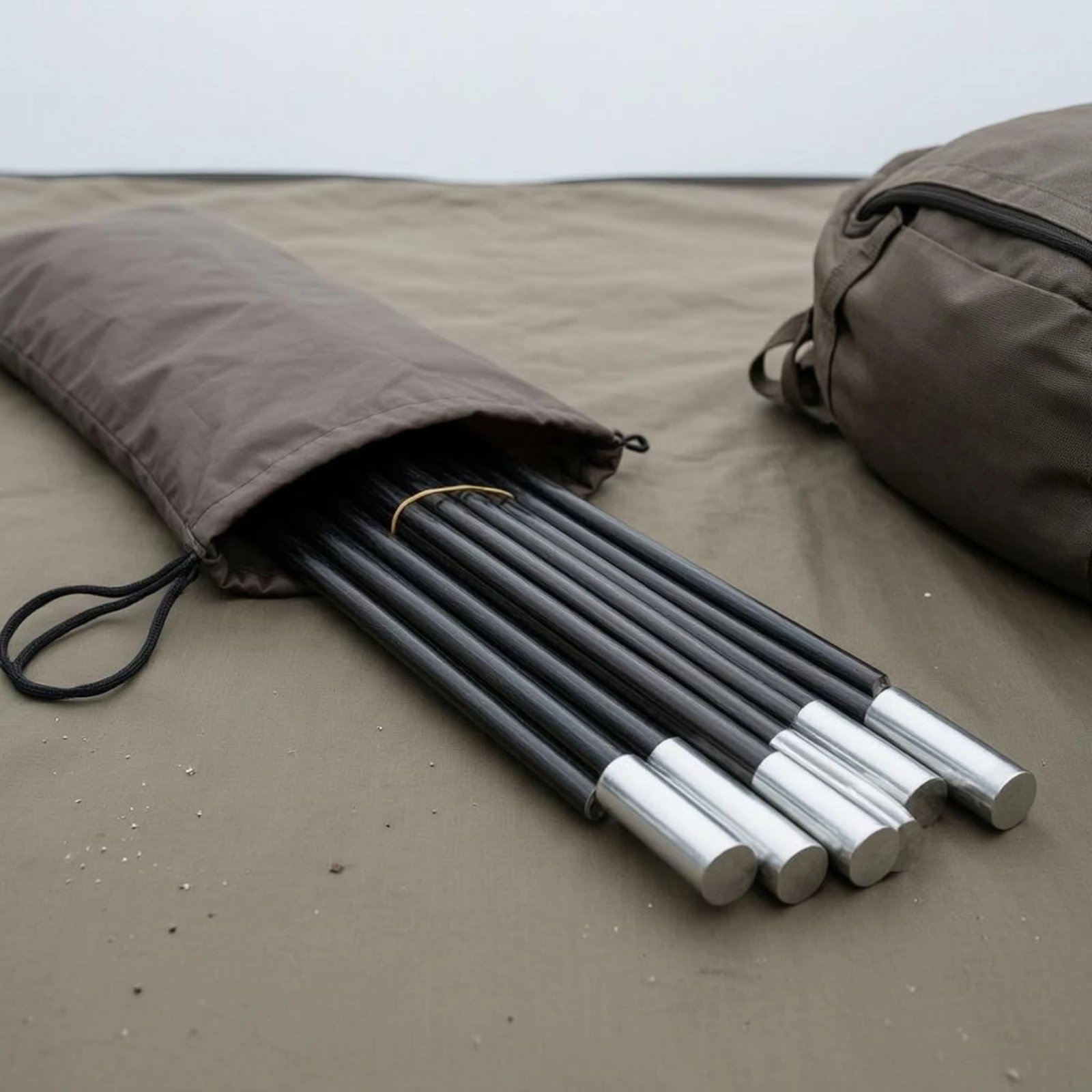 

2 Pieces 4 M Tent Pole Set Lightweight Fiberglass Tent Poles for Camping
