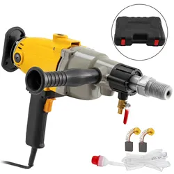 Diamond Core Drill 2180W 7'/180 mm, 1600RPM Variable Speed Core Drill Rig with Portable Case Handheld Drilling Machine