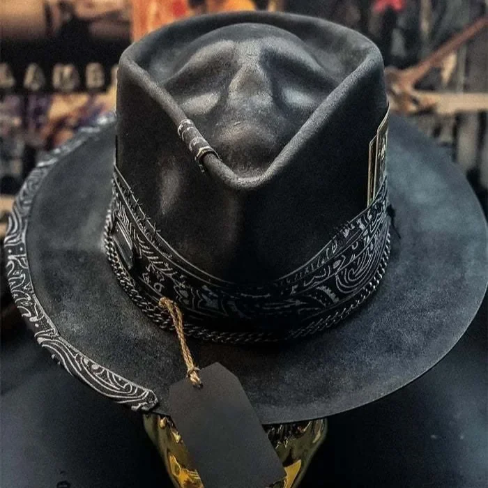 2024 Halloween New Skull Hat Western European Cowboy Hat Ball Hat Sad Reaper Handmade Skull Hat Party Hats