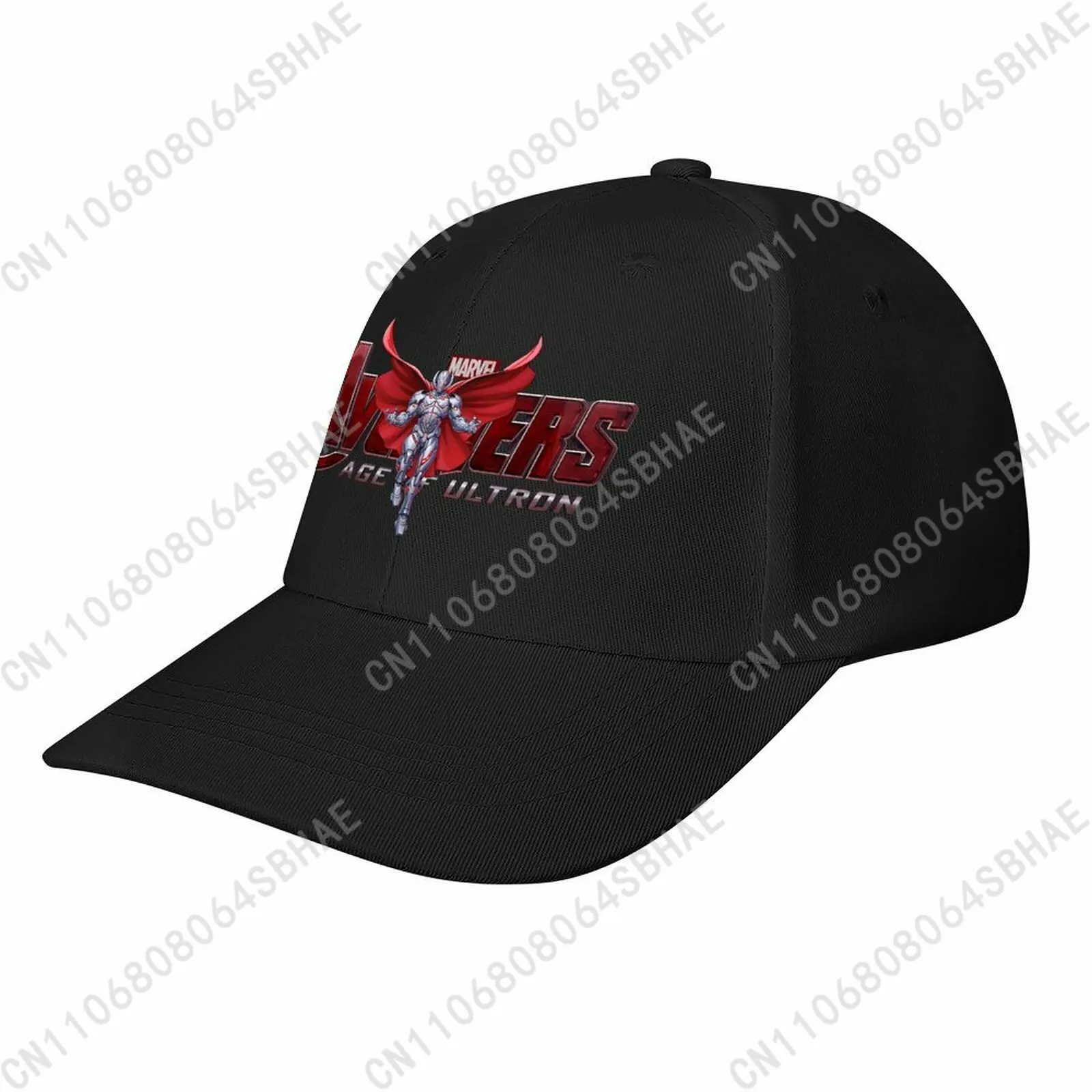 

Marvel Ultron Baseball Cap Men Women Curved Brim Washed Rubber Print Adjustable Daily Wear Cap Custom Casual Gift Cosplay